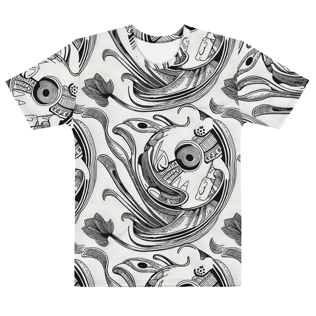 Rhythmic Riddle on Men's Crew Neck T-Shirt — Front