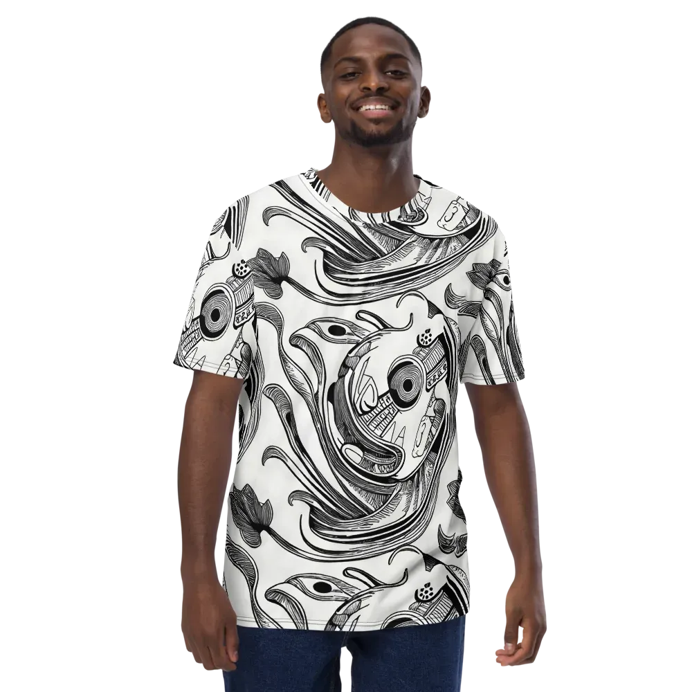 Rhythmic Riddle on Men's Crew Neck T-Shirt — Front