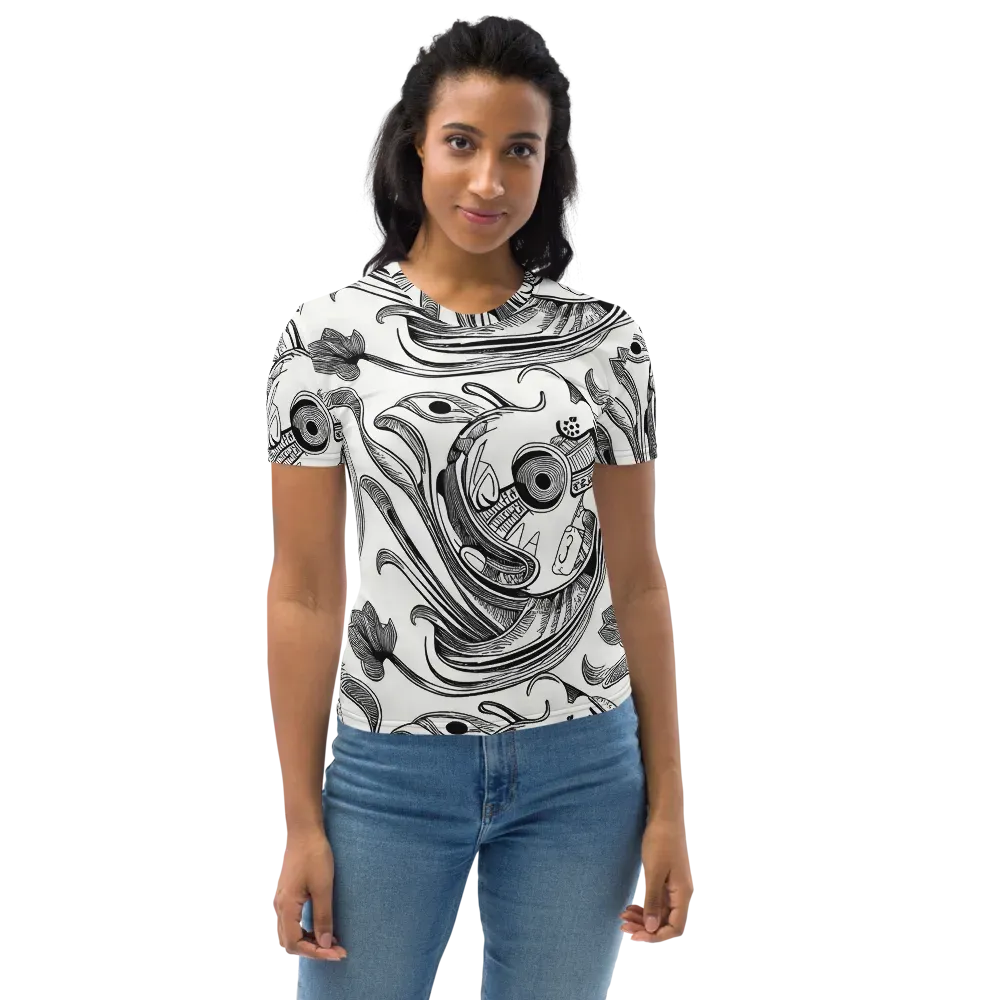 Rhythmic Riddle on Women's Crew Neck T-Shirt — Front