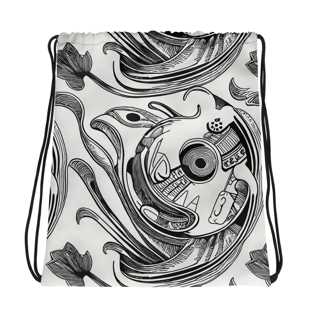 Rhythmic Riddle on Drawstring Bag — Photo
