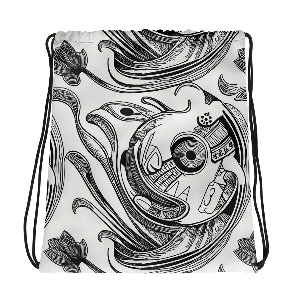 Rhythmic Riddle on Drawstring Bag — Photo