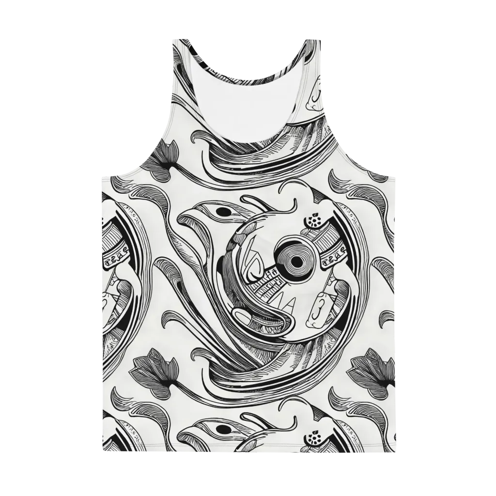 Rhythmic Riddle on Men's Tank Top — Front