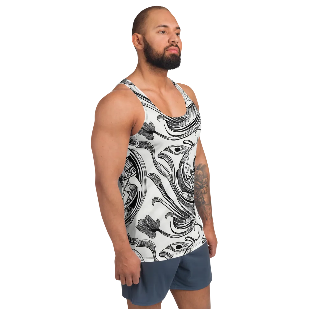 Rhythmic Riddle on Men's Tank Top — Right Front