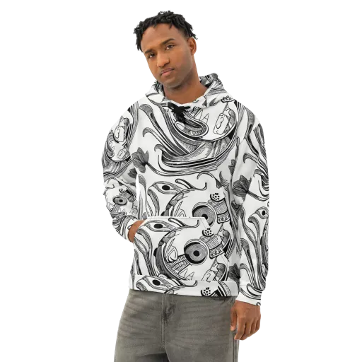 Rhythmic Riddle on a Cotton Hoodie