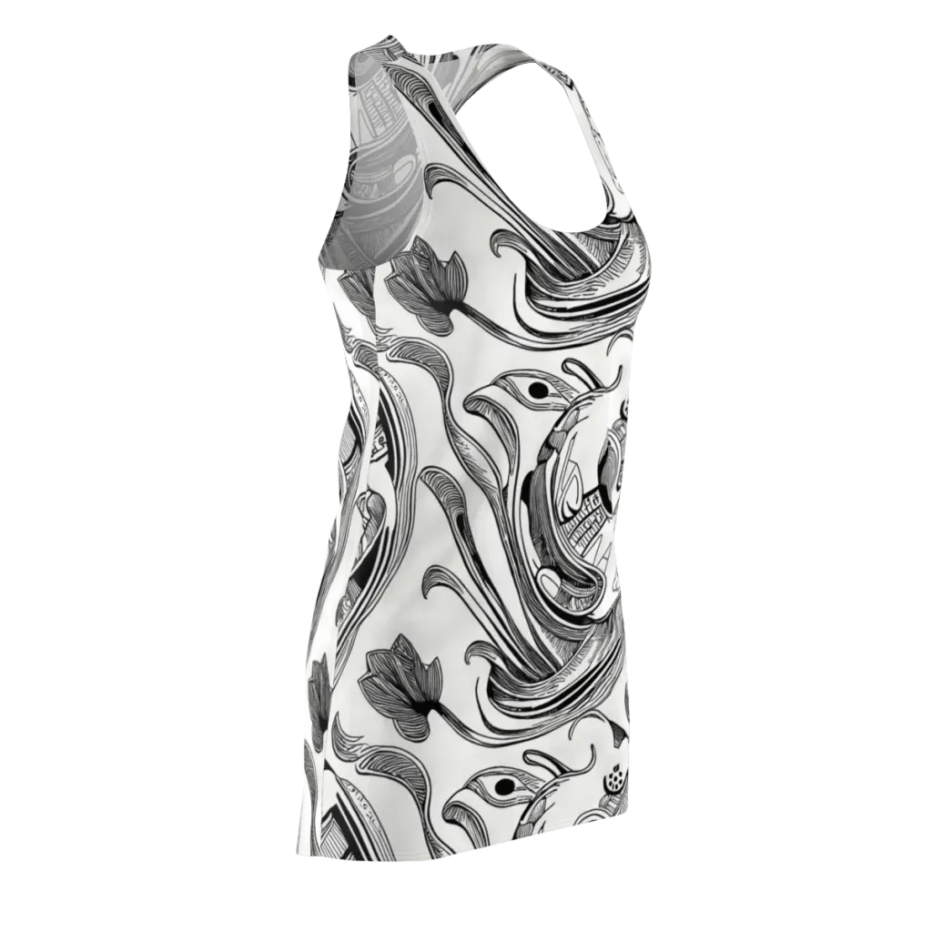 Rhythmic Riddle on Racerback Dress — Front Side