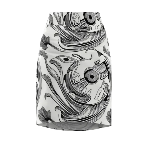 Rhythmic Riddle on a Pencil Skirt