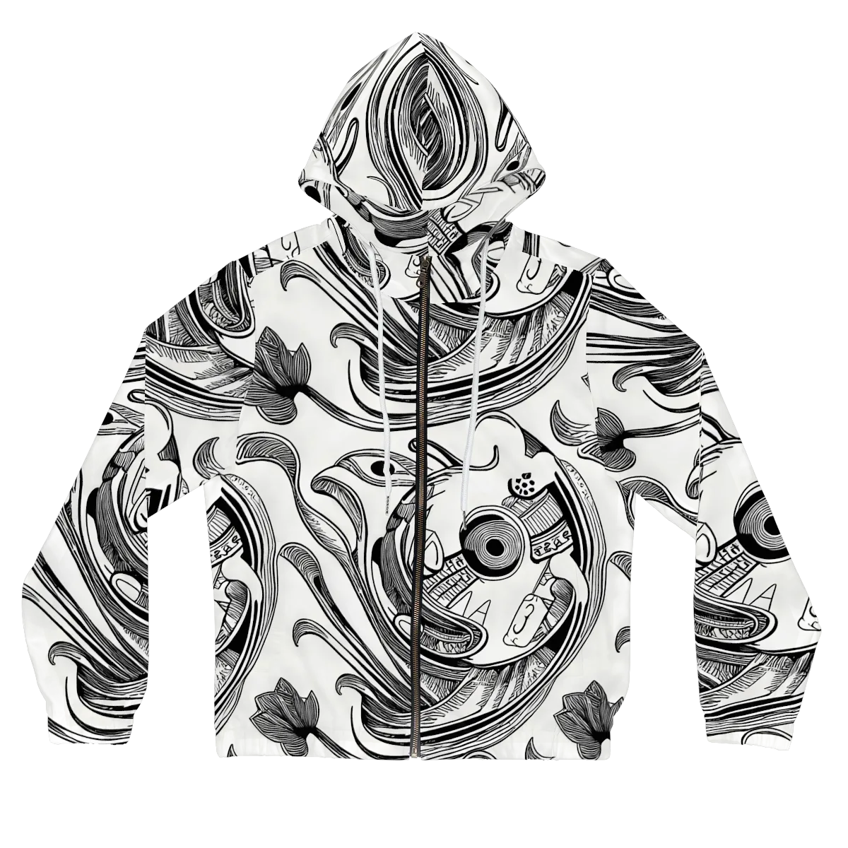 Rhythmic Riddle on Women's Full-Zip Hoodie — Front