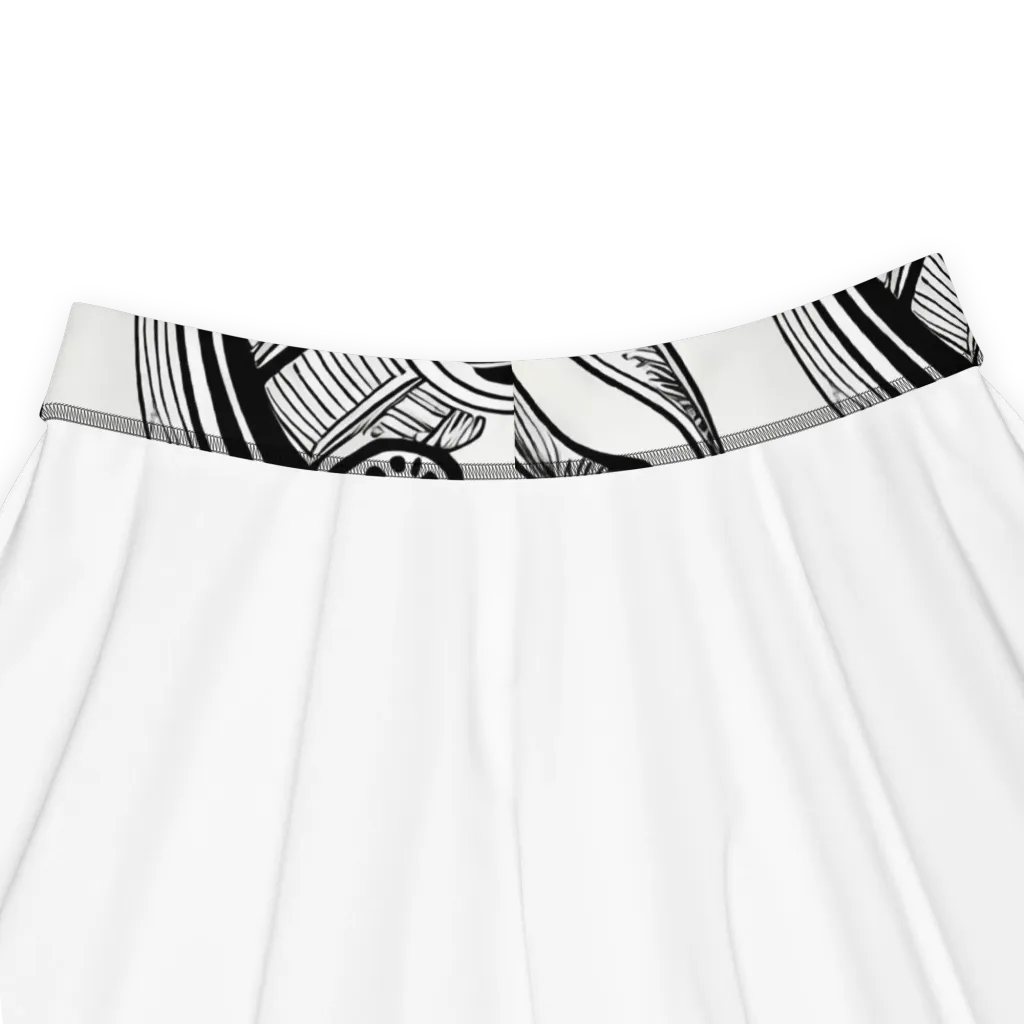 Rhythmic Riddle on Skater Skirt — Product details
