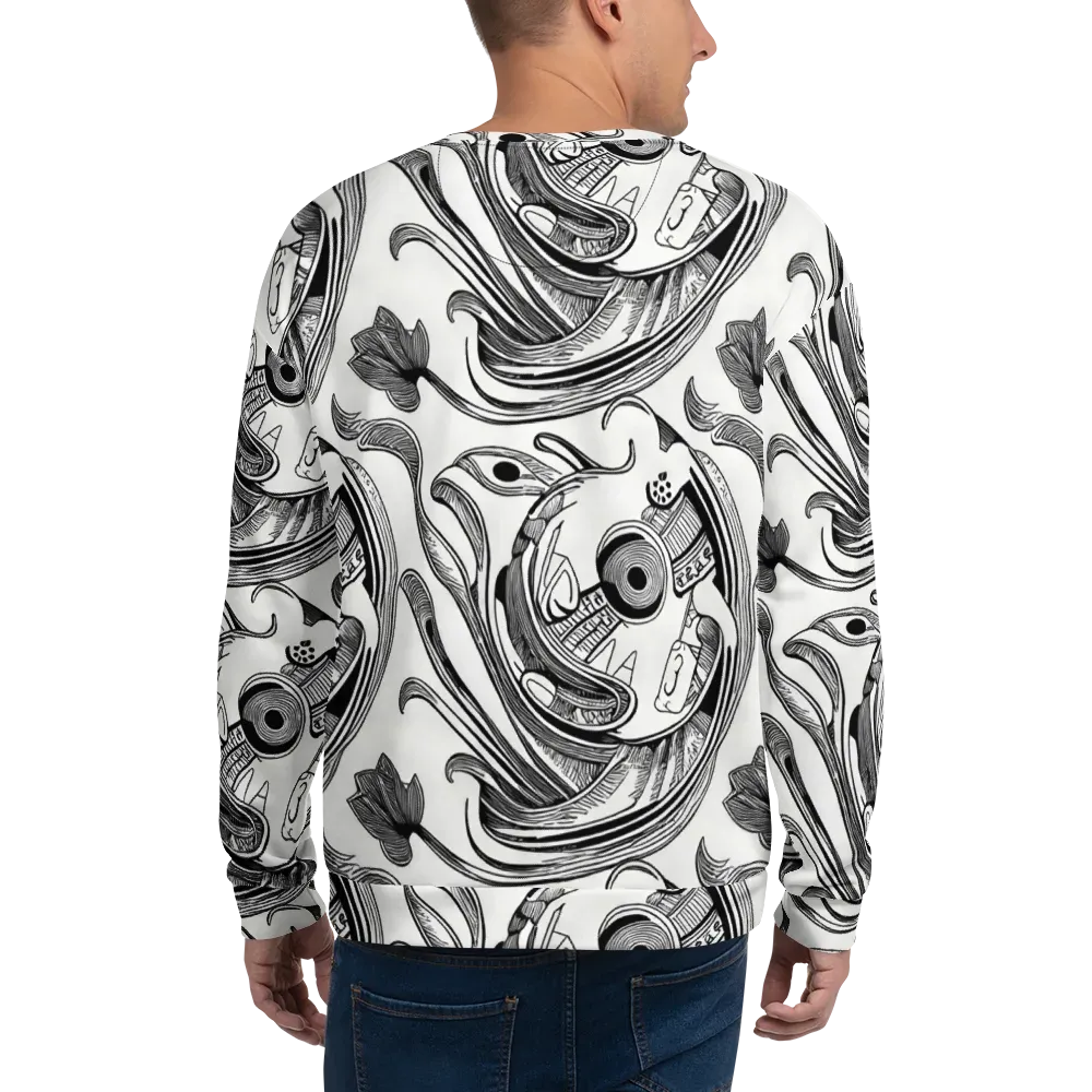 Rhythmic Riddle on Sweatshirt — Back
