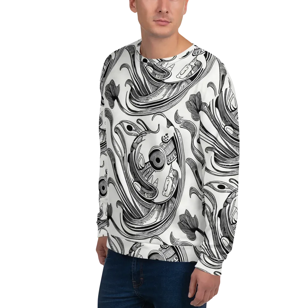 Rhythmic Riddle on Sweatshirt — Left Front
