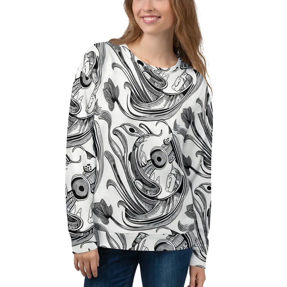 Rhythmic Riddle on Sweatshirt — Front
