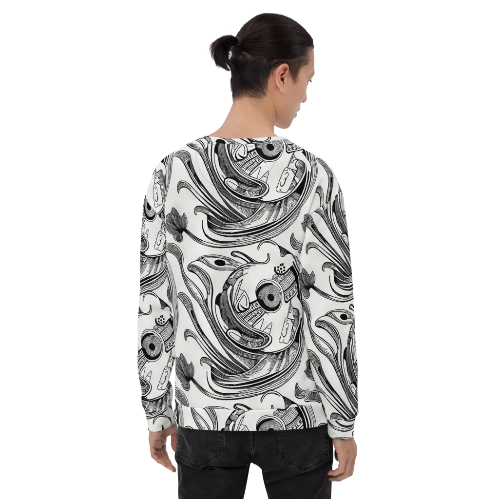 Rhythmic Riddle on Sweatshirt — Back