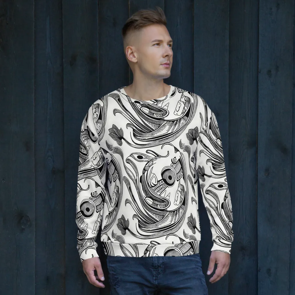 Rhythmic Riddle on Sweatshirt — Front