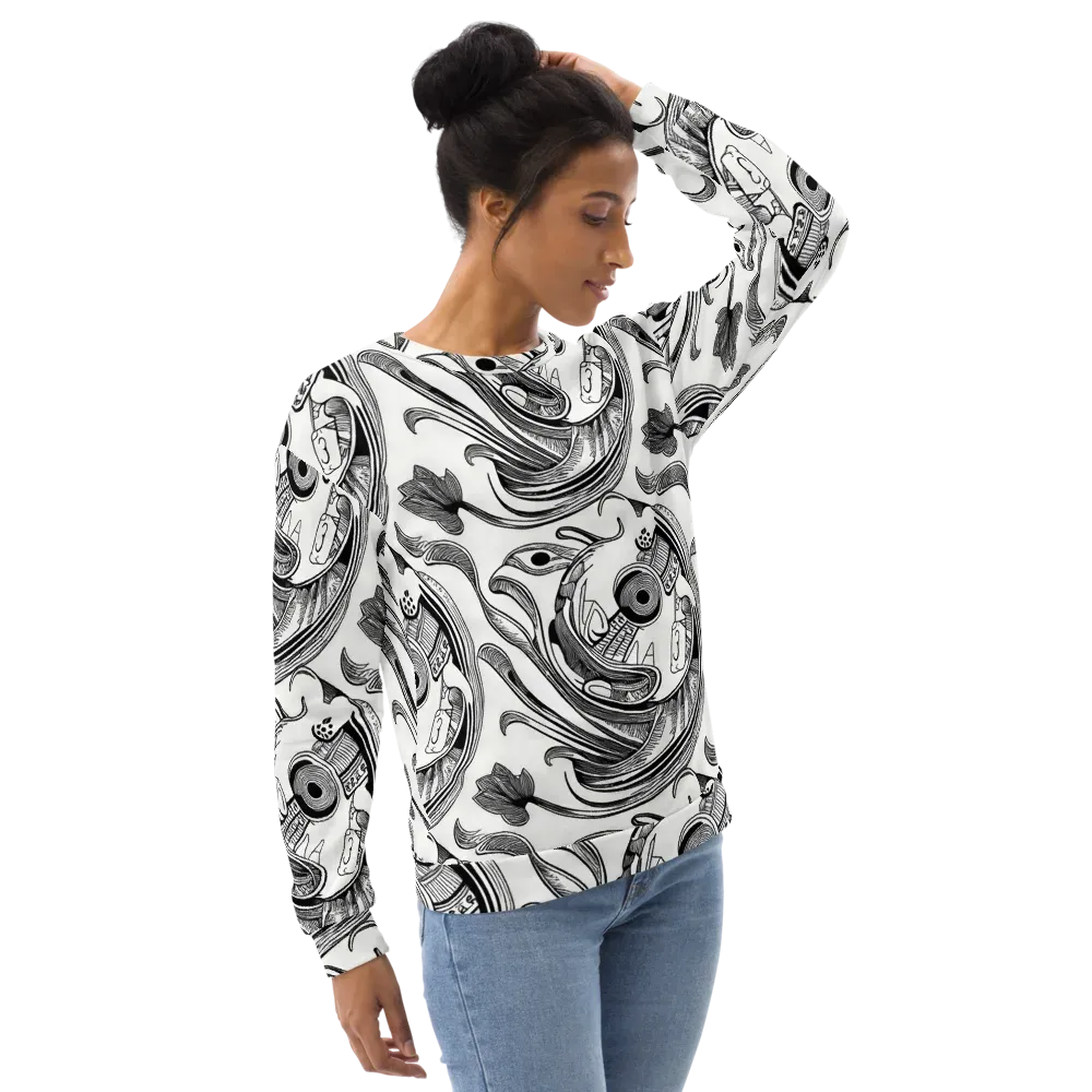 Rhythmic Riddle on Sweatshirt — Right Front
