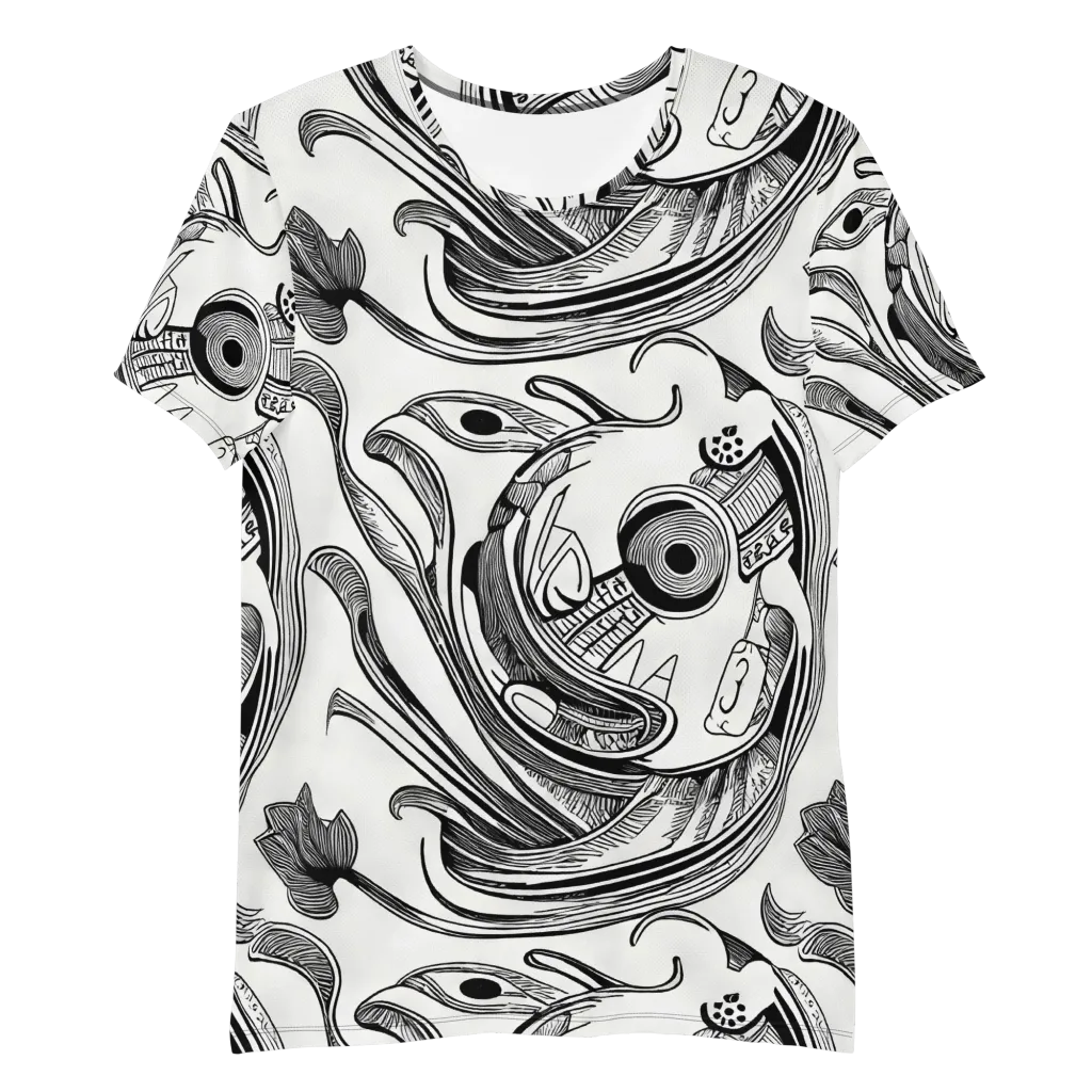 Rhythmic Riddle on Men's Athletic T-Shirt — Front