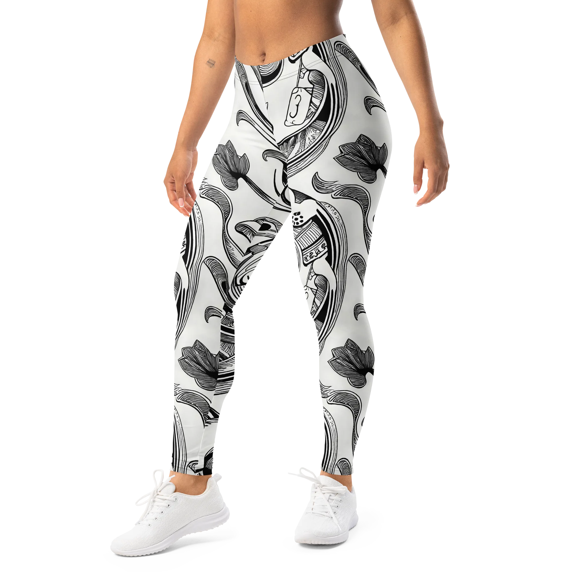 Rhythmic Riddle on Leggings — Left Front