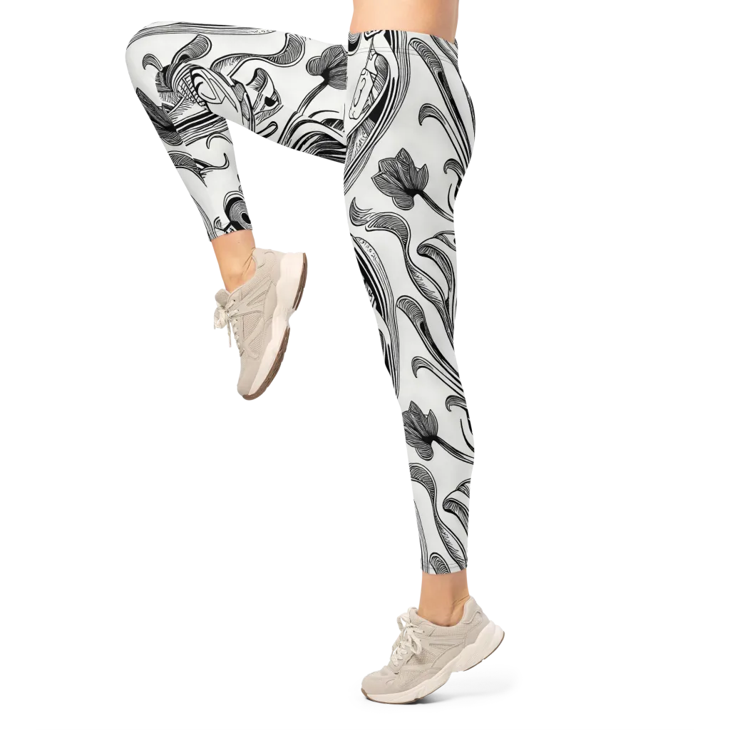 Rhythmic Riddle on Leggings — Left
