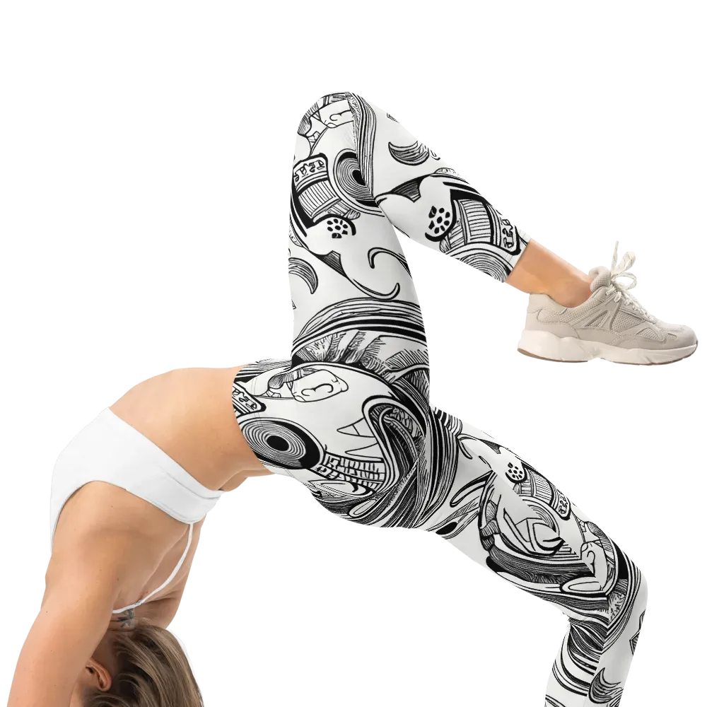Rhythmic Riddle on Leggings — Right