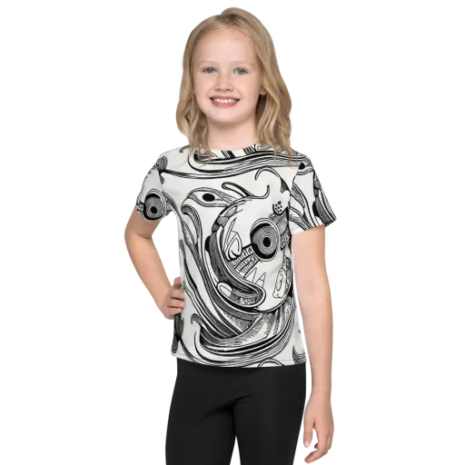 Rhythmic Riddle on a Kids Crew Neck T-Shirt