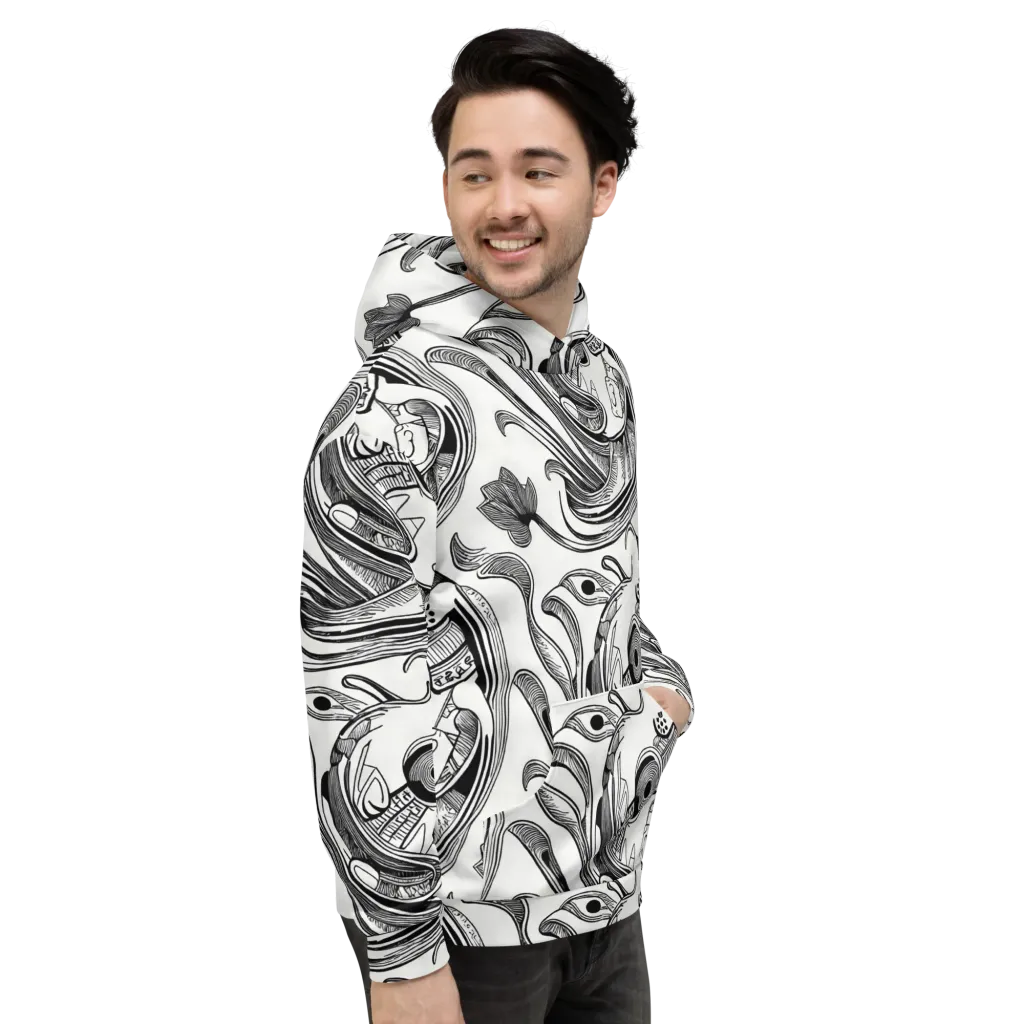 Rhythmic Riddle on Hoodie — Right