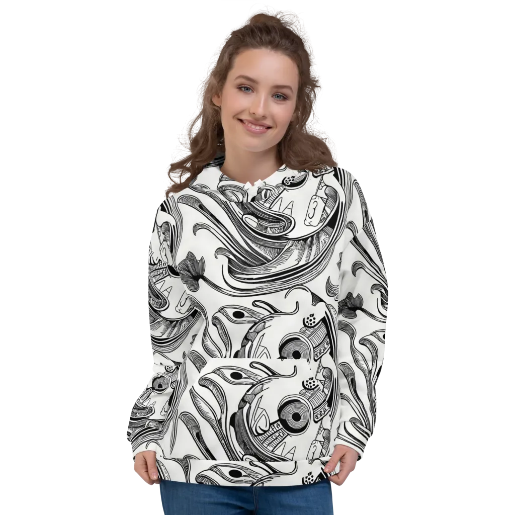 Rhythmic Riddle on Hoodie — Front