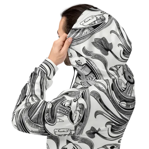 Rhythmic Riddle on a Hoodie