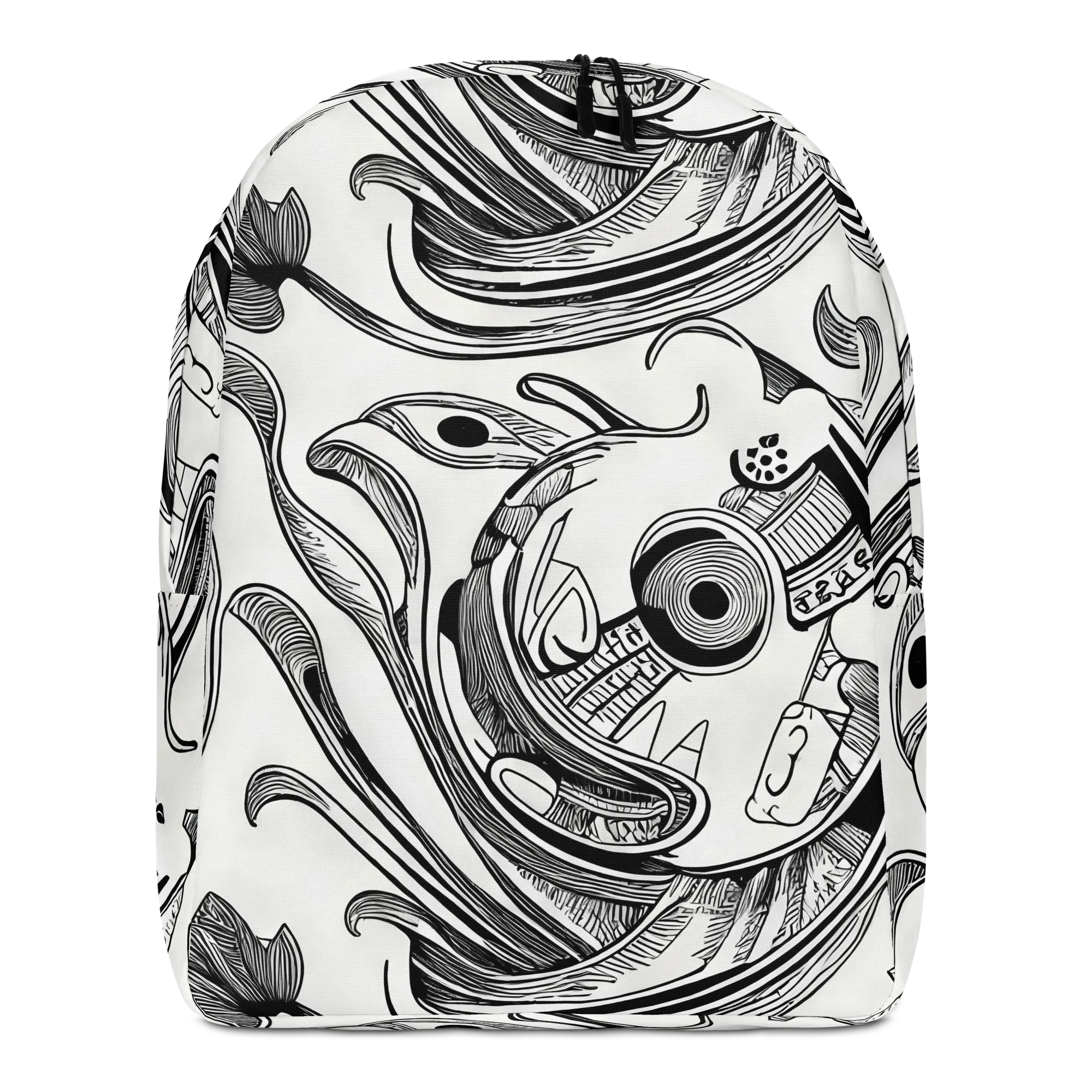 Rhythmic Riddle on Minimalist Backpack — Front