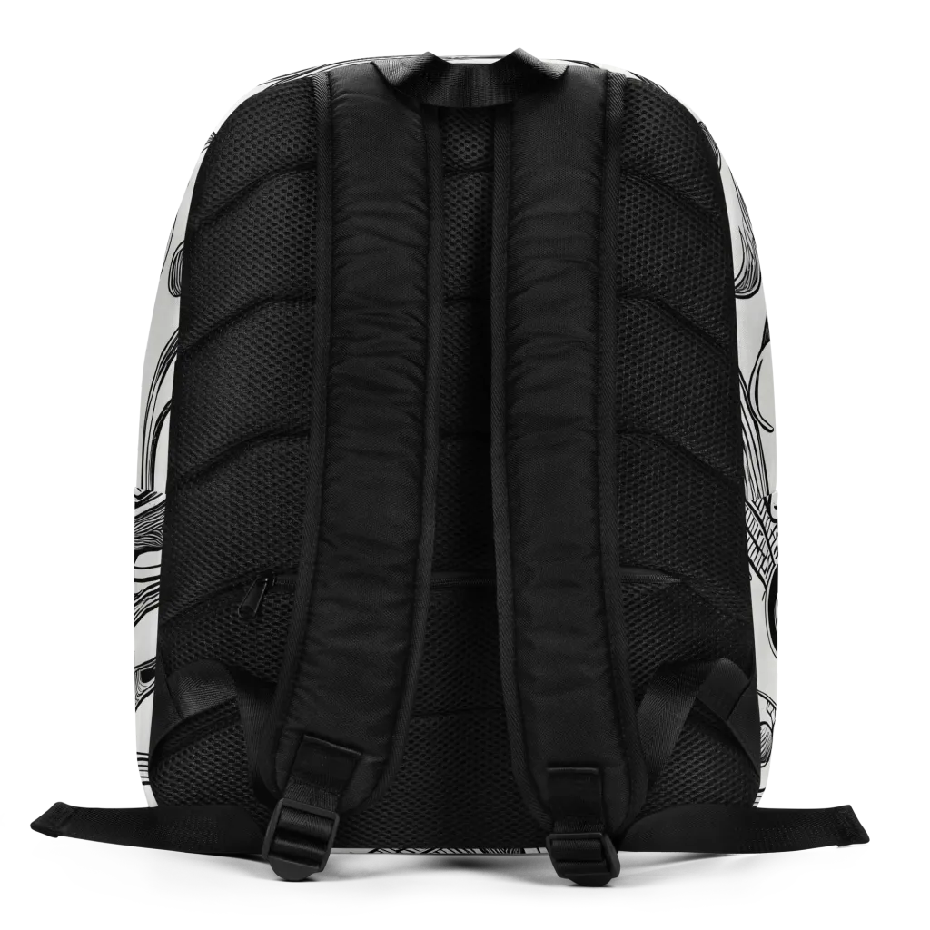 Rhythmic Riddle on Minimalist Backpack — Back
