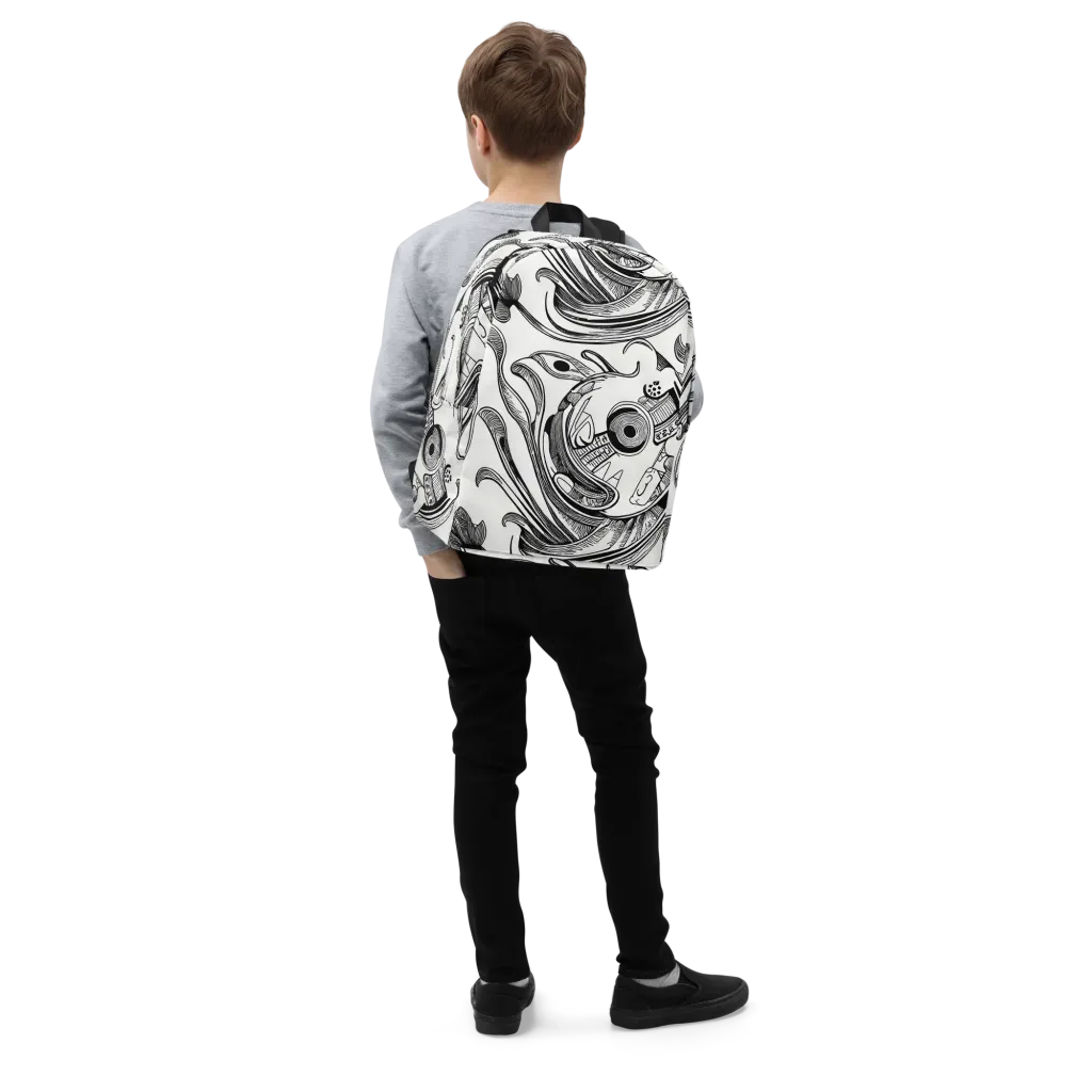 Rhythmic Riddle on Minimalist Backpack — Right Front
