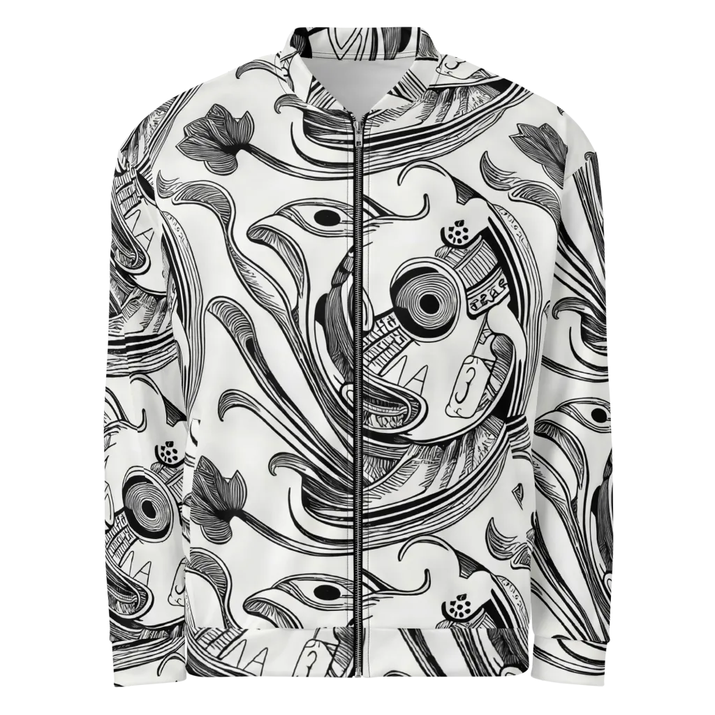 Rhythmic Riddle on Bomber Jacket — Front