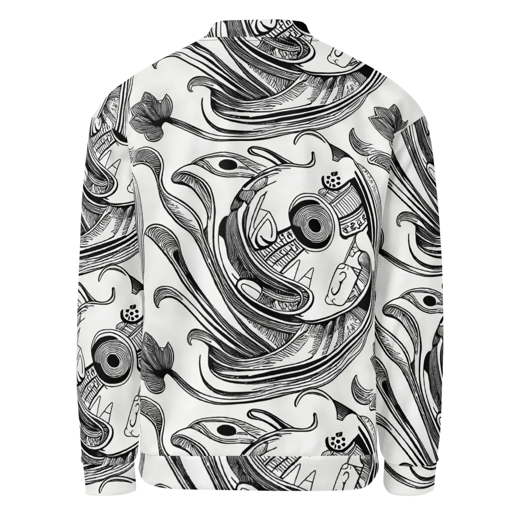 Rhythmic Riddle on Bomber Jacket — Back