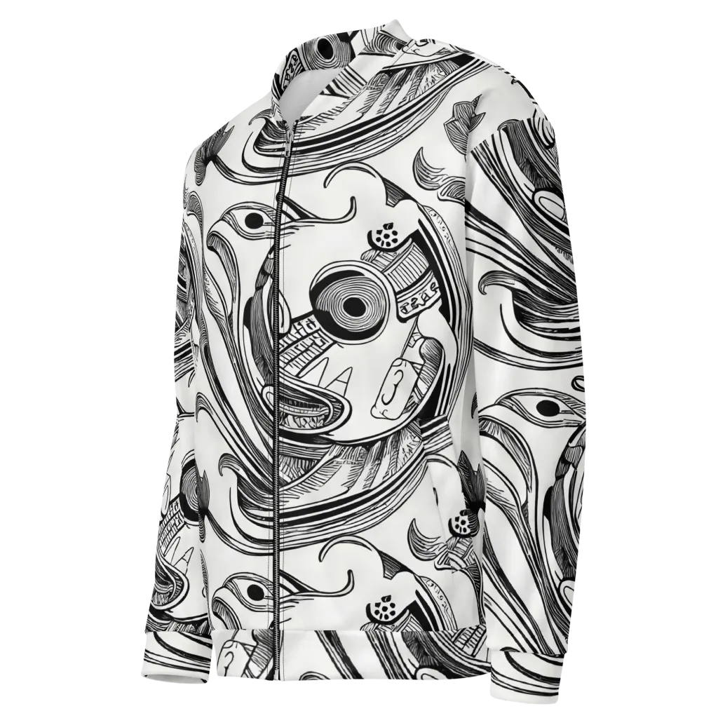 Rhythmic Riddle on Bomber Jacket — Left Front