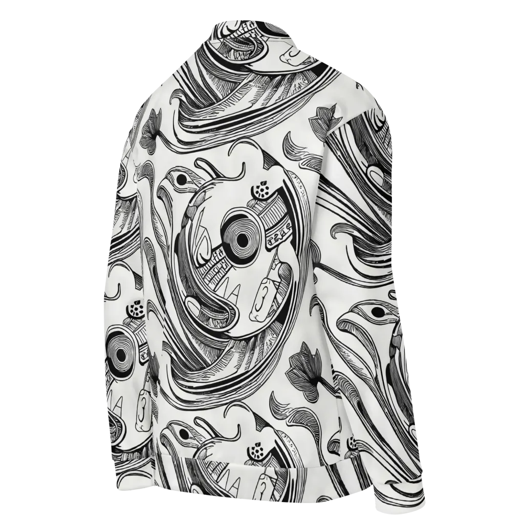 Rhythmic Riddle on Bomber Jacket — Right Back