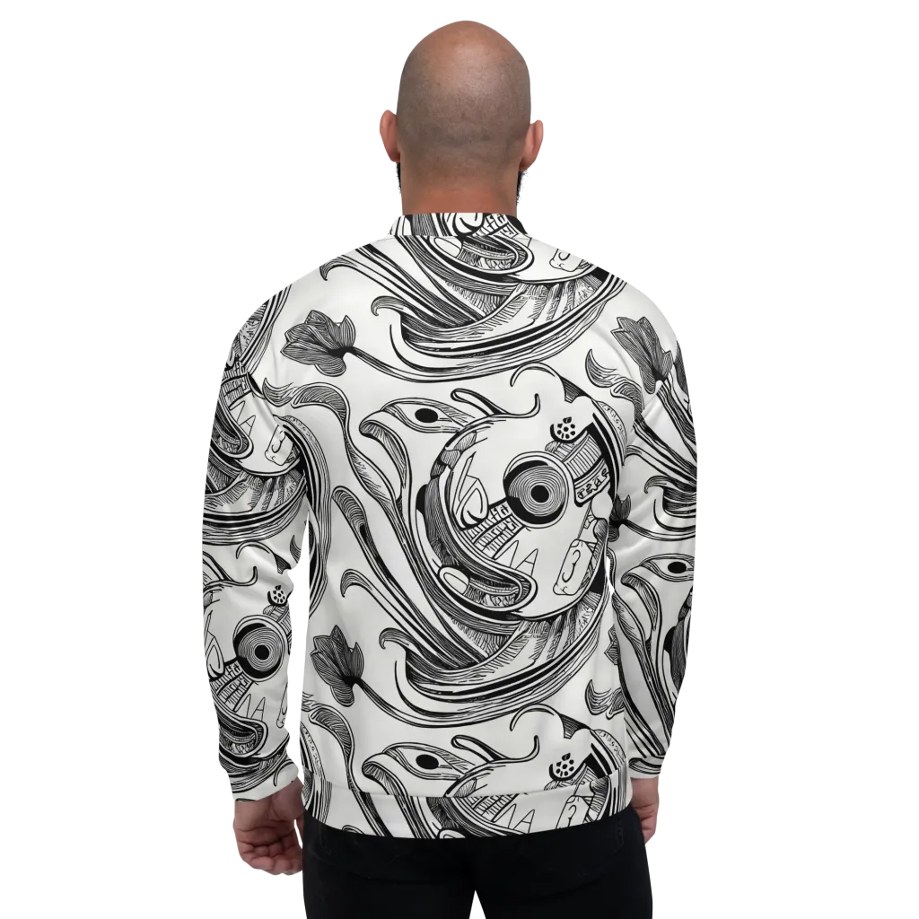 Rhythmic Riddle on Bomber Jacket — Back
