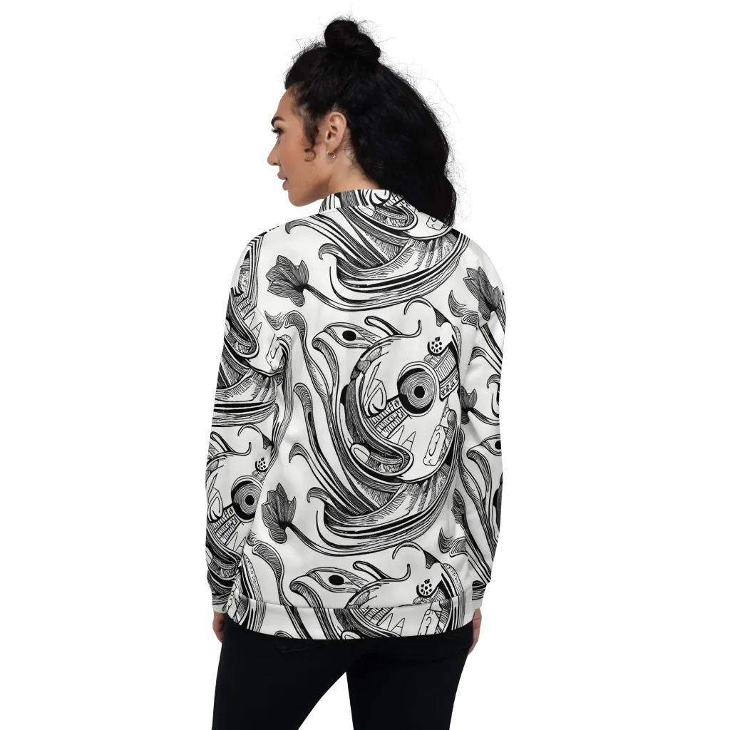 Rhythmic Riddle on Bomber Jacket — Back