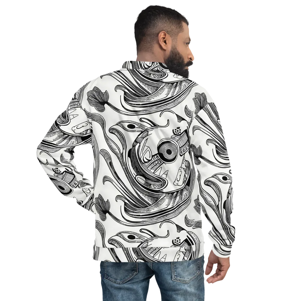 Rhythmic Riddle on Bomber Jacket — Back