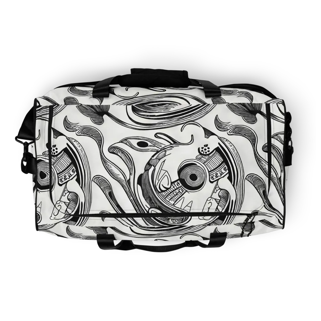 Rhythmic Riddle on Duffle Bag — Top