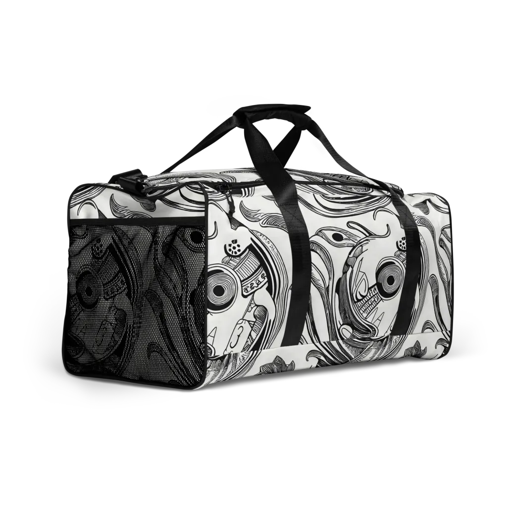 Rhythmic Riddle on Duffle Bag — Right Front