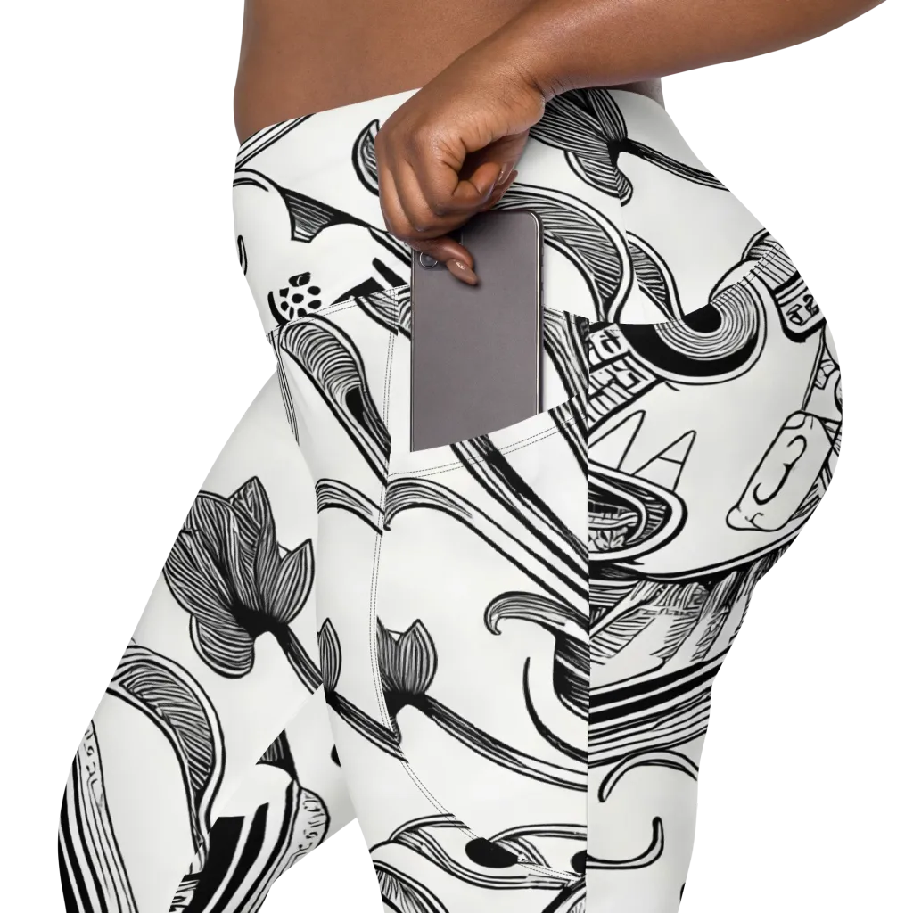 Rhythmic Riddle on Leggings with Pockets — Product details 2