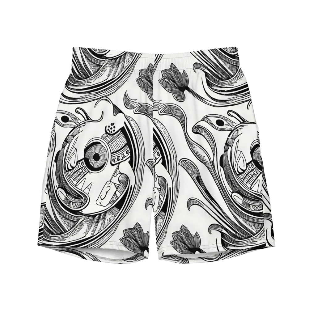 Rhythmic Riddle on Swim Trunks — Front