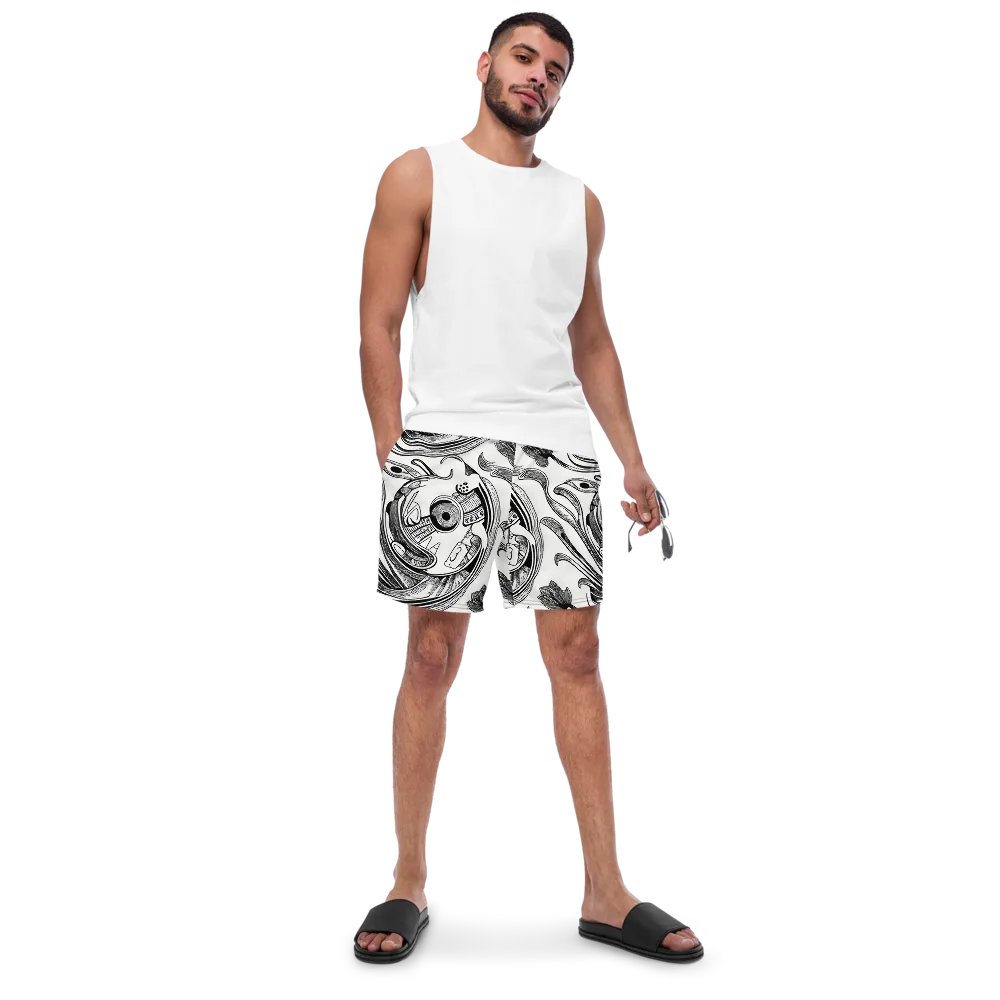 Rhythmic Riddle on Swim Trunks — Front