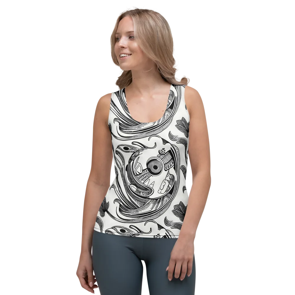 Rhythmic Riddle on Women's Tank Top — Front