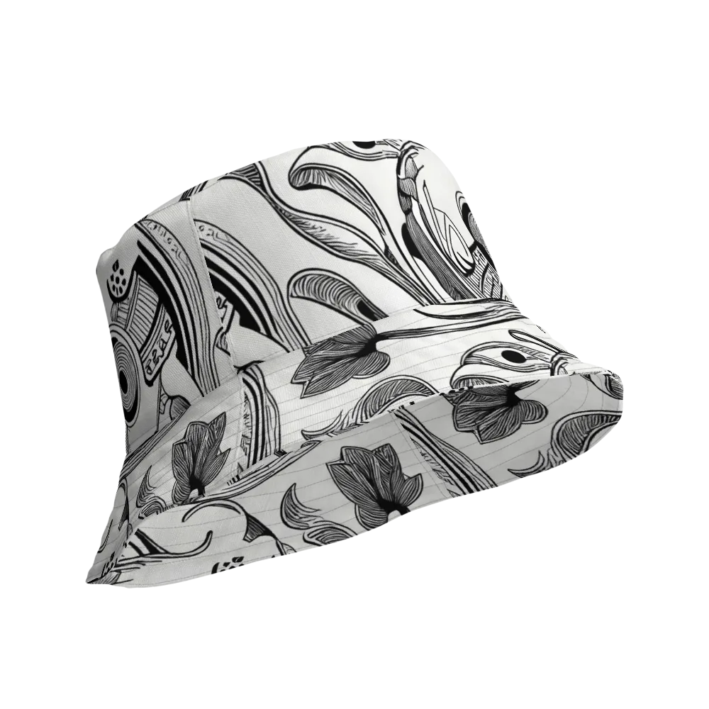 Rhythmic Riddle on Reversible Bucket Hat — Product details Outside