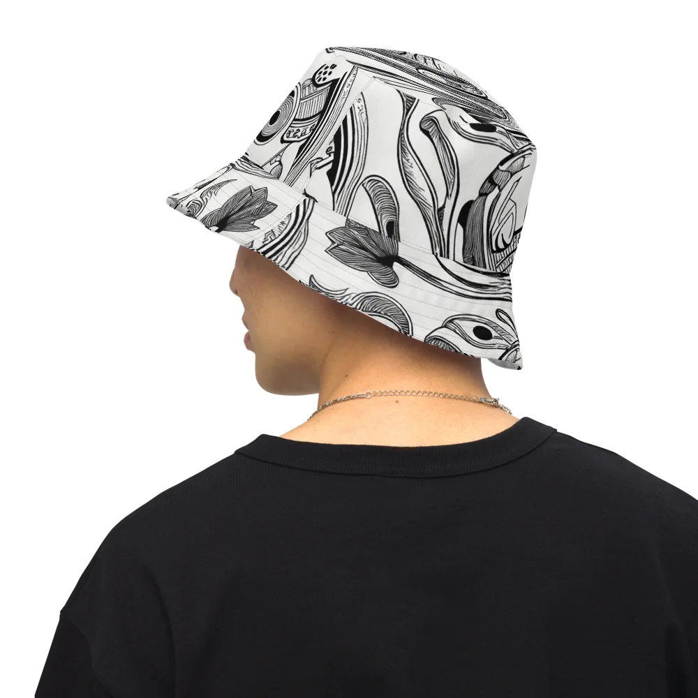 Rhythmic Riddle on Reversible Bucket Hat — Back Inside