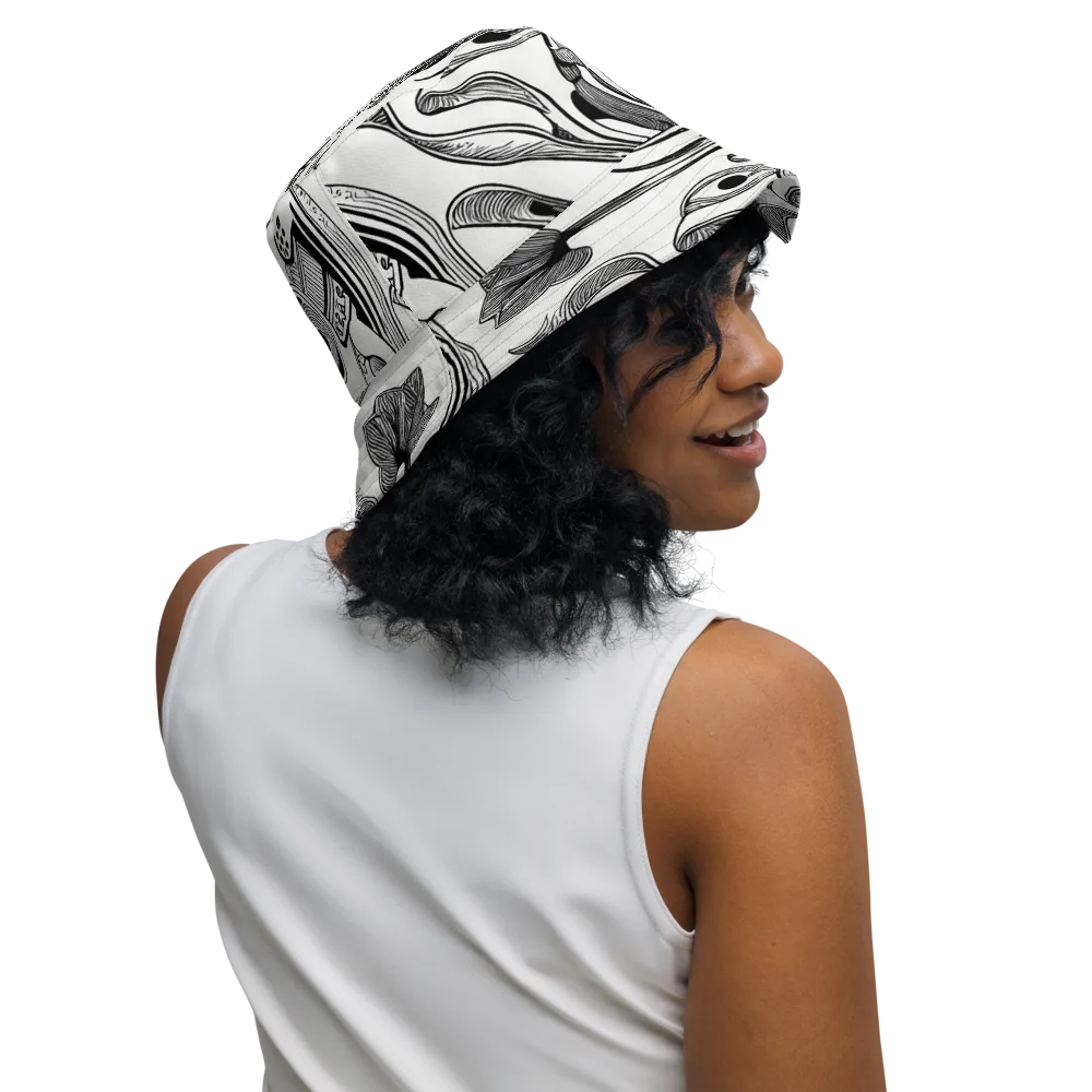 Rhythmic Riddle on Reversible Bucket Hat — Right Outside