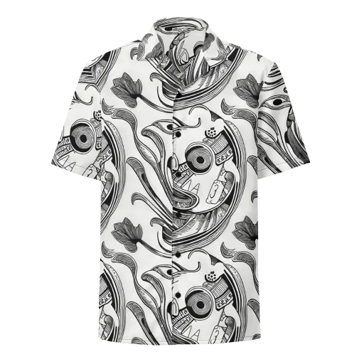 Rhythmic Riddle on a Button Shirt