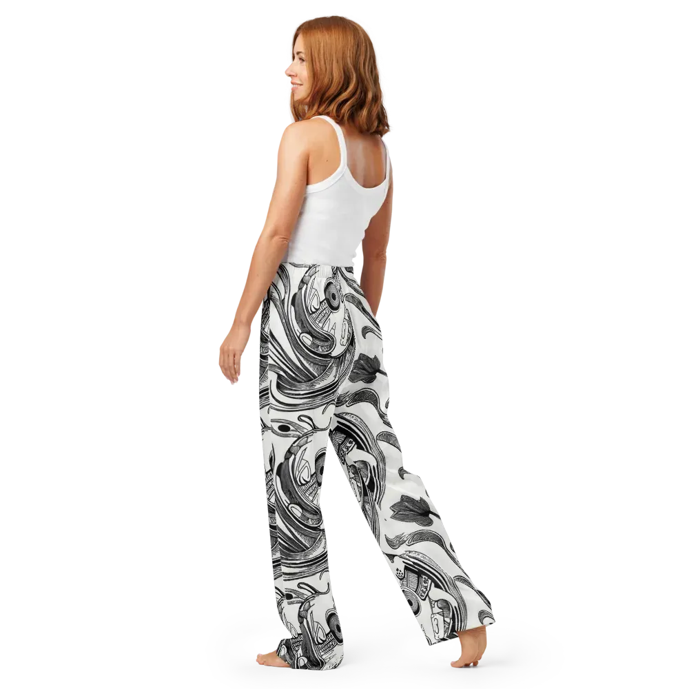 Rhythmic Riddle on Women's Pajama Pants — Back