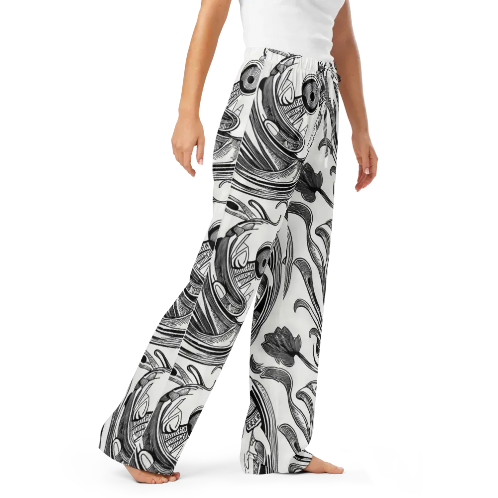 Rhythmic Riddle on Women's Pajama Pants — Right Front