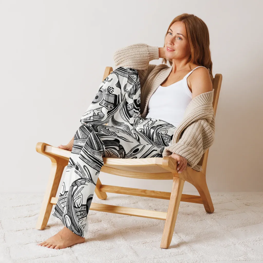 Rhythmic Riddle on Women's Pajama Pants — Front