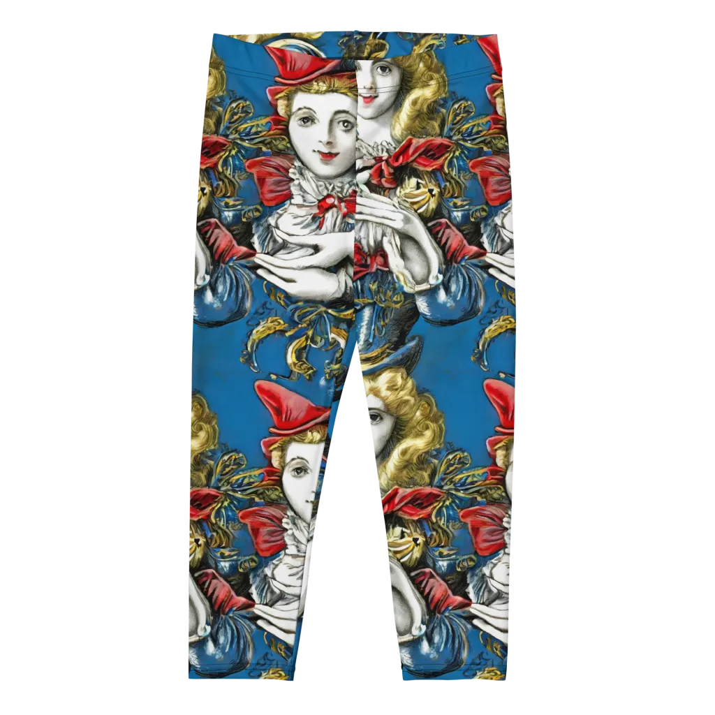 Masquerade Echoes on Capri Leggings — Front